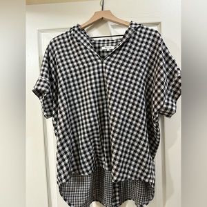 New Without Tags Madewell Popover Shirt in Double-Faced Gingham